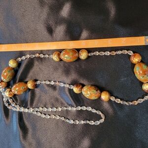 Elegant Beaded Necklace with Earthy Tones